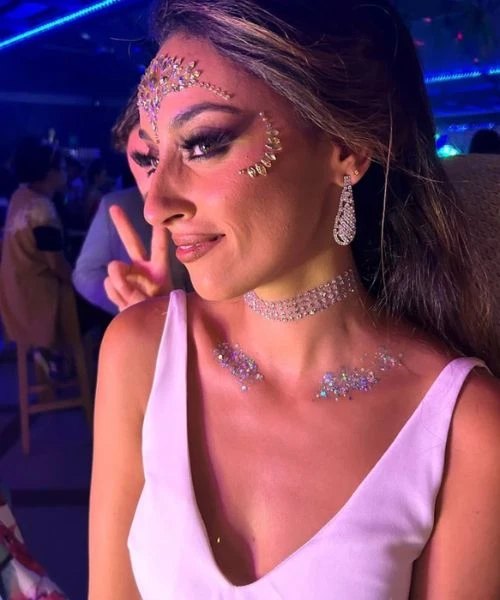 Novia en glitter bar
